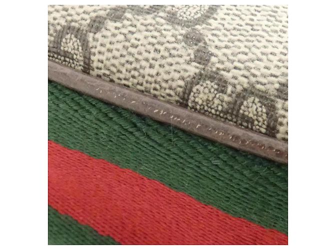Borsa a Spalla Gucci Ophidia GG Supreme Marrone Beige D'oro - vista 2