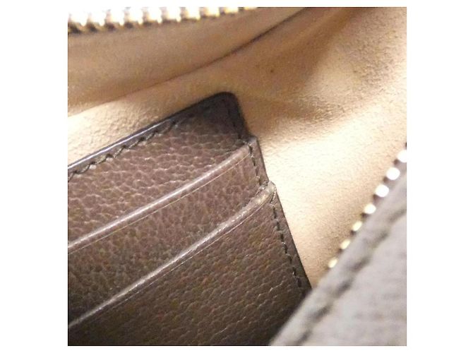Borsa a Spalla Gucci Ophidia GG Supreme Marrone Beige D'oro - vista 6
