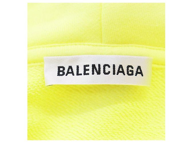 Sudadera de algodón CREW Balenciaga Amarillo - vista 9