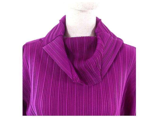 Issey Miyake PLEATS PLEASE Mono Plisado Púrpura - vista 4