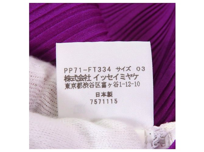 Issey Miyake PLEATS PLEASE Mono Plisado Púrpura - vista 6