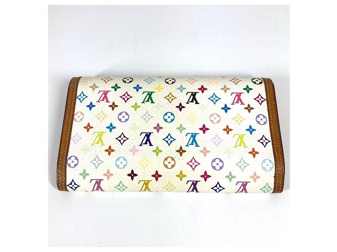 Louis Vuitton Monogram Multicolore Tri-Fold Wallet White - view 2