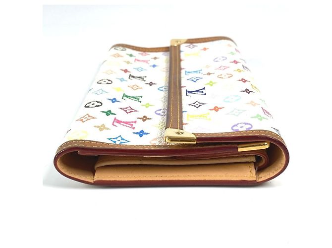 Louis Vuitton Monogram Multicolore Tri-Fold Wallet White - view 3
