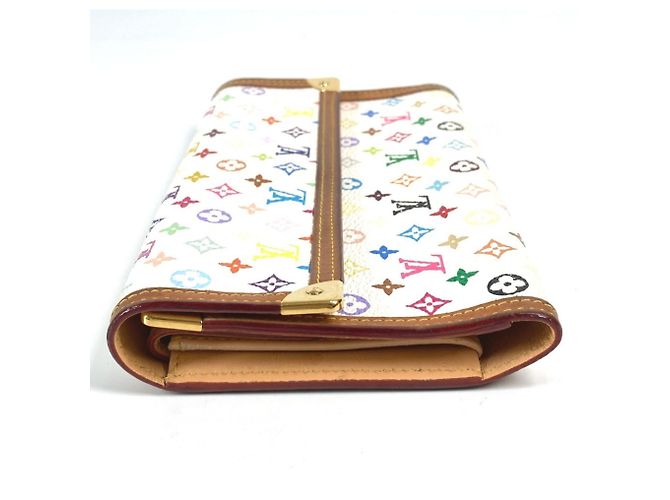 Louis Vuitton Monogram Multicolore Tri-Fold Wallet White - view 4