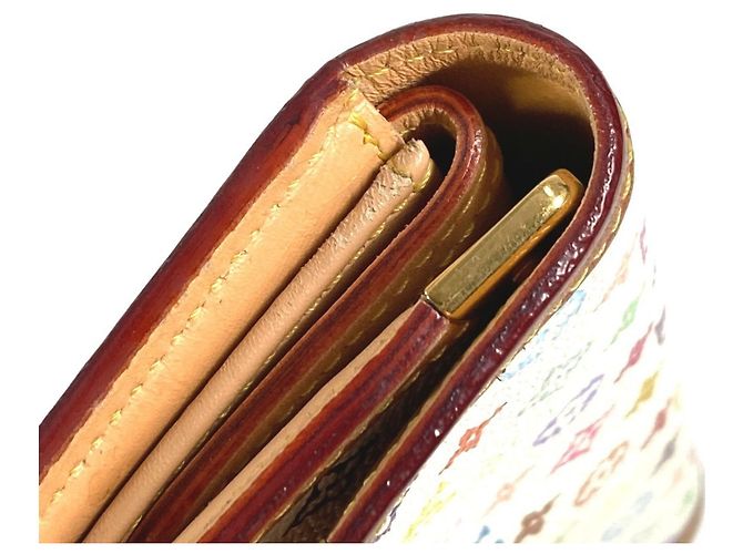 Louis Vuitton Monogram Multicolore Tri-Fold Wallet White - view 7