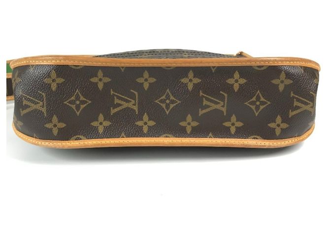 Borsa a Spalla Musette Perforata Monogram Louis Vuitton Marrone Verde - vista 6