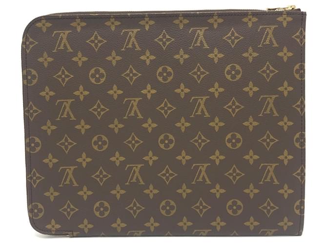 Borsa Poche Document Second Louis Vuitton Marrone - vista 2