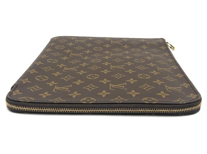 Borsa Poche Document Second Louis Vuitton Marrone - vista 4