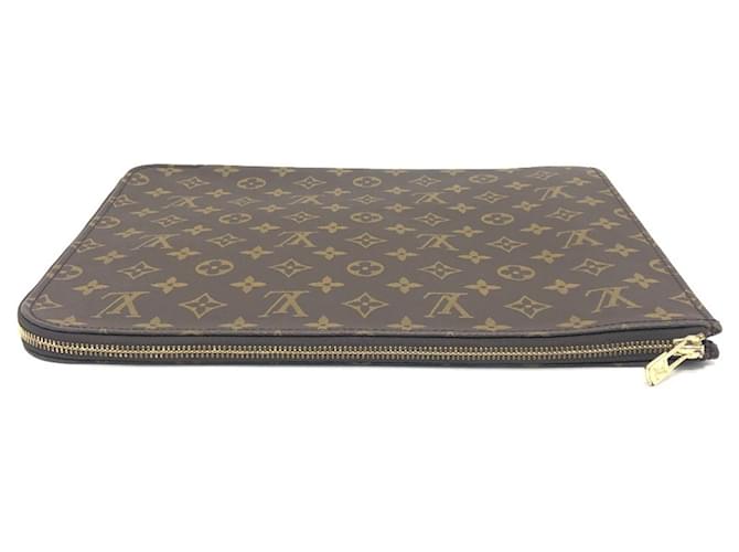 Borsa Poche Document Second Louis Vuitton Marrone - vista 5