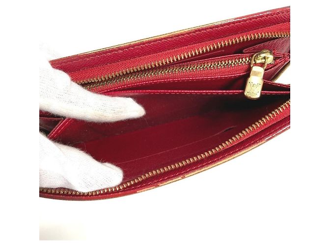 Louis Vuitton Monogram Cherry Long Wallet Brown Red - view 14