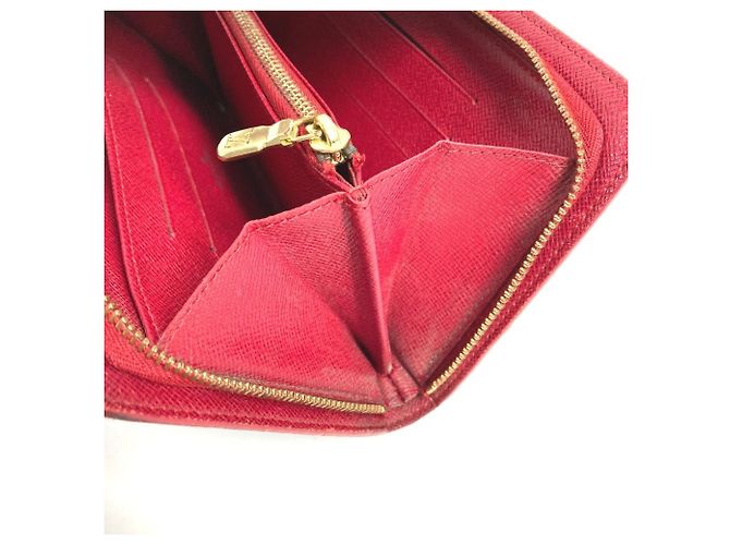 Louis Vuitton Monogram Cherry Long Wallet Brown Red - view 15