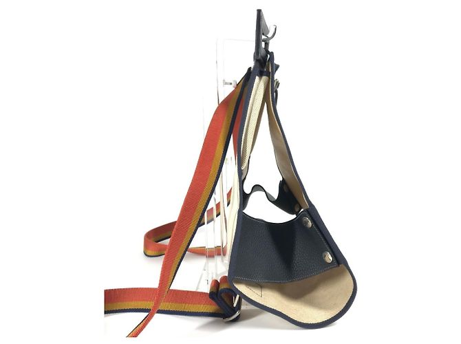 Zaino e borsa a mano Rocaval 2 in 1 di Hermès Beige Arancione - vista 3