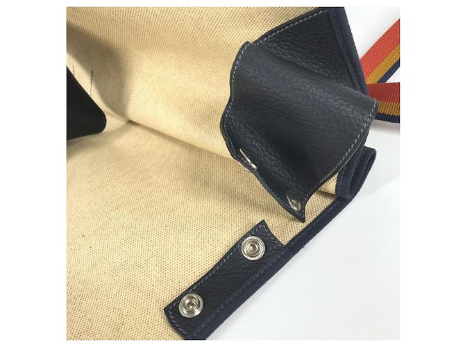 Zaino e borsa a mano Rocaval 2 in 1 di Hermès Beige Arancione - vista 7