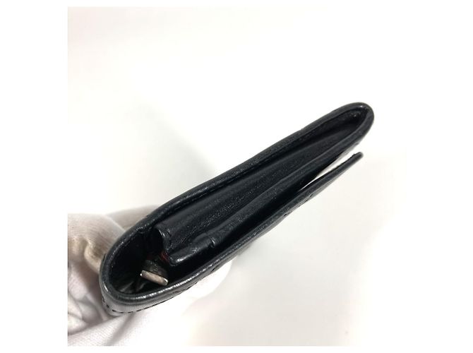 Chanel Cambon CC Leder Geldbörse Schwarz Weiß - Ansicht 7