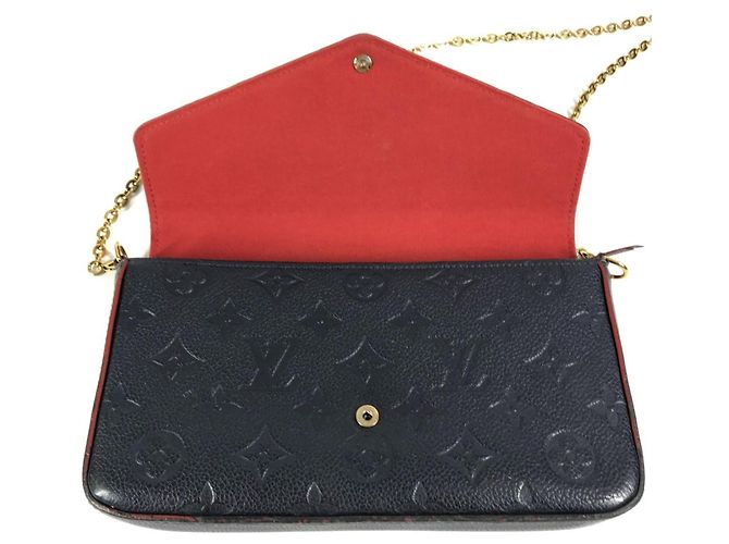 Portafoglio a Catena Monogram Empreinte Louis Vuitton Blu navy - vista 10