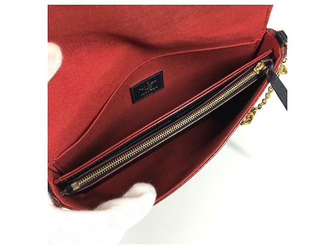 Portafoglio a Catena Monogram Empreinte Louis Vuitton Blu navy - vista 11