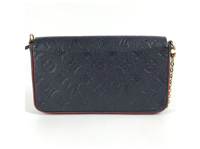 Portafoglio a Catena Monogram Empreinte Louis Vuitton Blu navy - vista 2