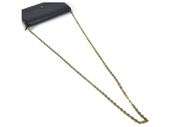 Portafoglio a Catena Monogram Empreinte Louis Vuitton Blu navy - vista 8