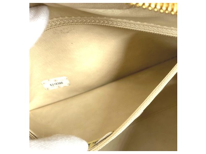Pochette con Logo CC Coco di Chanel Arancione Giallo - vista 10