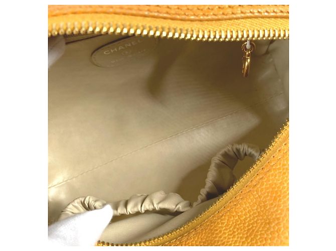 Pochette con Logo CC Coco di Chanel Arancione Giallo - vista 11