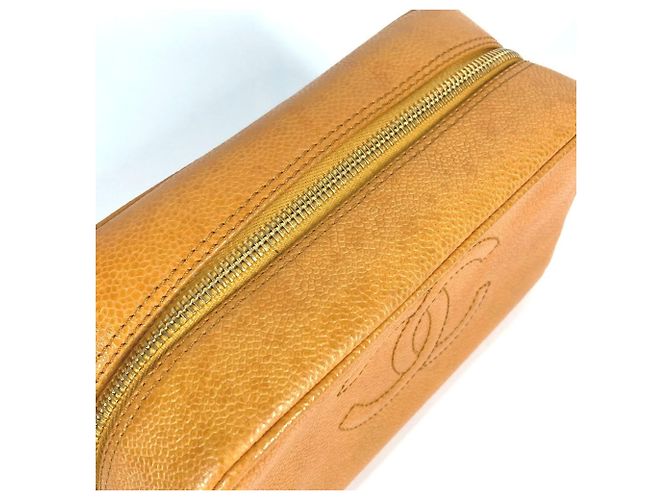 Pochette con Logo CC Coco di Chanel Arancione Giallo - vista 2
