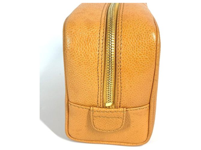 Pochette con Logo CC Coco di Chanel Arancione Giallo - vista 6