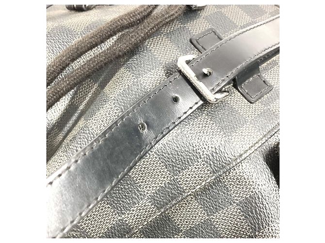 Louis Vuitton Damier Graphite Christopher MM Rucksack Schwarz - Ansicht 12