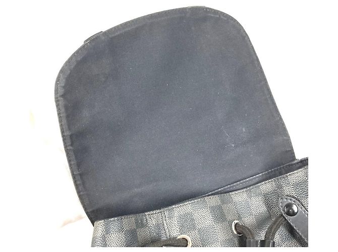 Louis Vuitton Damier Graphite Christopher MM Rucksack Schwarz - Ansicht 15