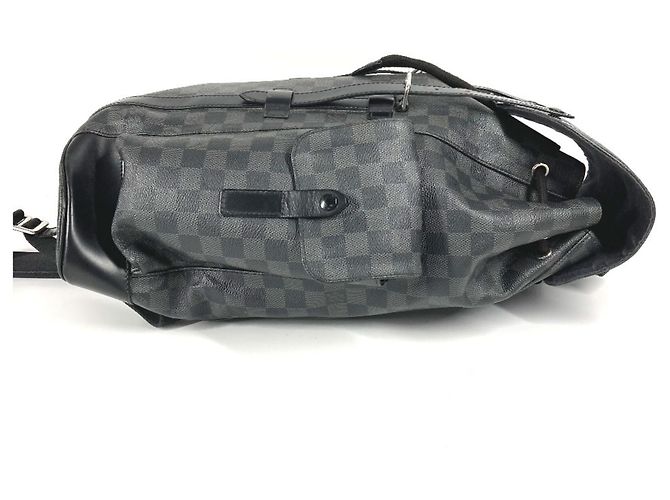 Louis Vuitton Damier Graphite Christopher MM Rucksack Schwarz - Ansicht 3