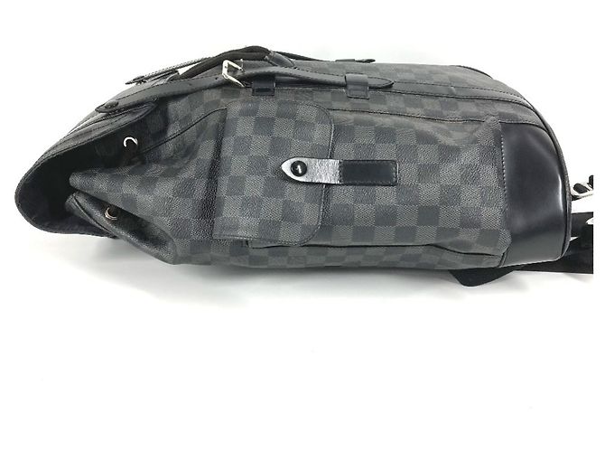 Louis Vuitton Damier Graphite Christopher MM Rucksack Schwarz - Ansicht 4