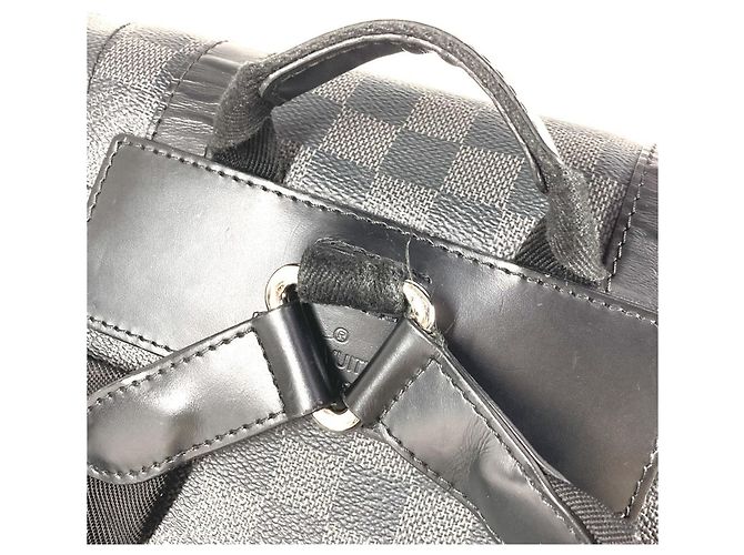 Louis Vuitton Damier Graphite Christopher MM Rucksack Schwarz - Ansicht 8