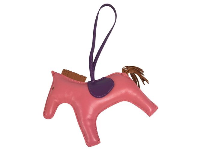 Portachiavi Rodeo GM di Hermès Rosa Porpora - vista 2