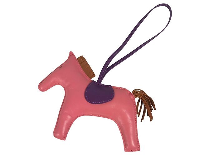 Portachiavi Rodeo GM di Hermès Rosa Porpora - vista 3