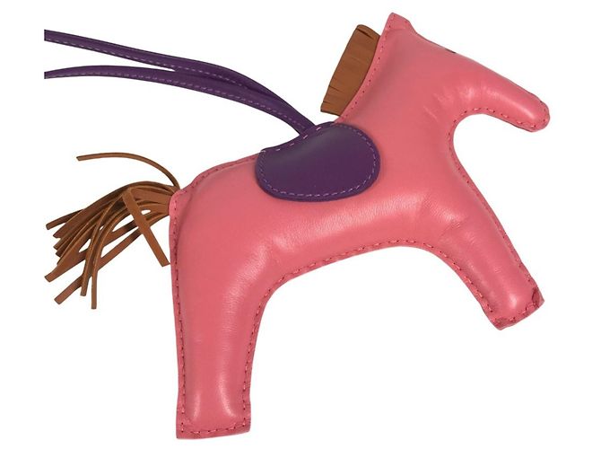 Portachiavi Rodeo GM di Hermès Rosa Porpora - vista 8