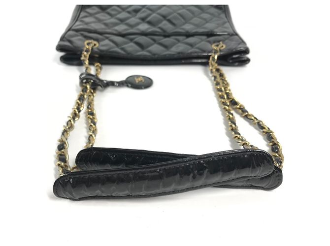 Borsa Tote a Doppia Catena Matelassé Chanel Nero - vista 16