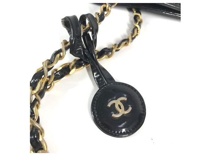 Borsa Tote a Doppia Catena Matelassé Chanel Nero - vista 17