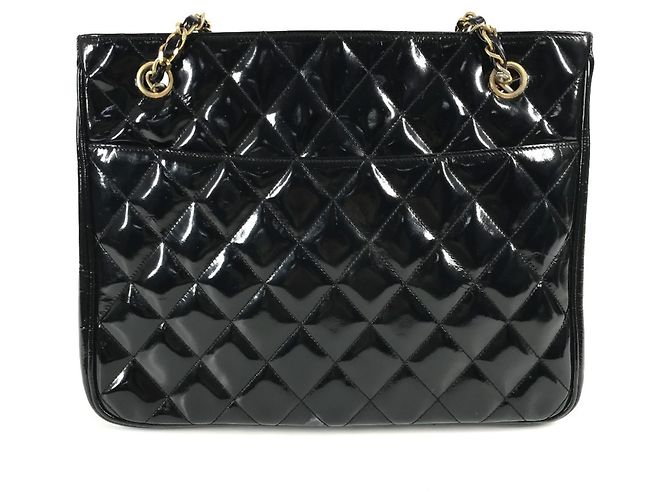 Borsa Tote a Doppia Catena Matelassé Chanel Nero - vista 3