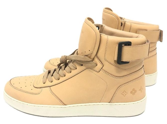 Sneakers alte con lacci Rivoli MS0167 di Louis Vuitton Beige - vista 5