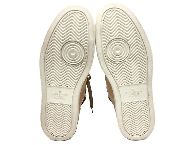 Sneakers alte con lacci Rivoli MS0167 di Louis Vuitton Beige - vista 8