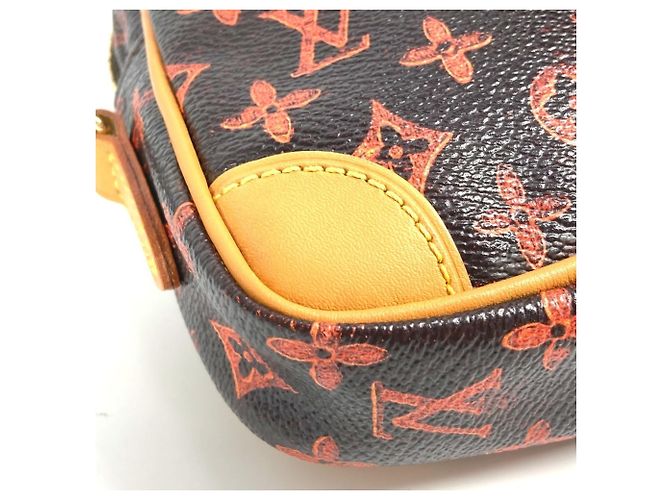 Borsa a Spalla Twin Pochette Cat Panam Monogramma Louis Vuitton Marrone Arancione - vista 8