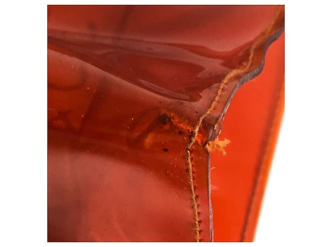 Hermès Orange Vinyl Kelly Tote Bag - Ansicht 10