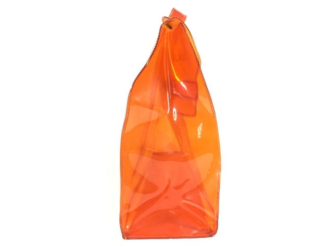 Hermès Orange Vinyl Kelly Tote Bag - Ansicht 3