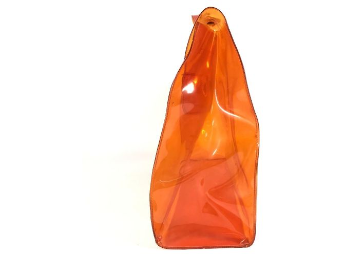 Hermès Orange Vinyl Kelly Tote Bag - Ansicht 4