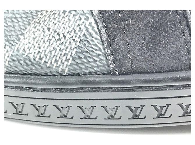Sneakers Damier Graphite Louis Vuitton Nero Blu - vista 16