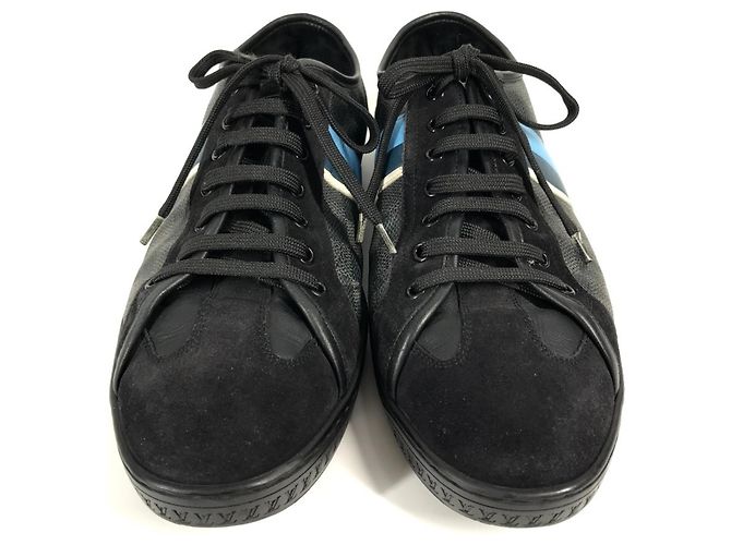 Sneakers Damier Graphite Louis Vuitton Nero Blu - vista 2