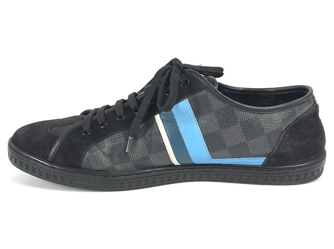 Sneakers Damier Graphite Louis Vuitton Nero Blu - vista 6