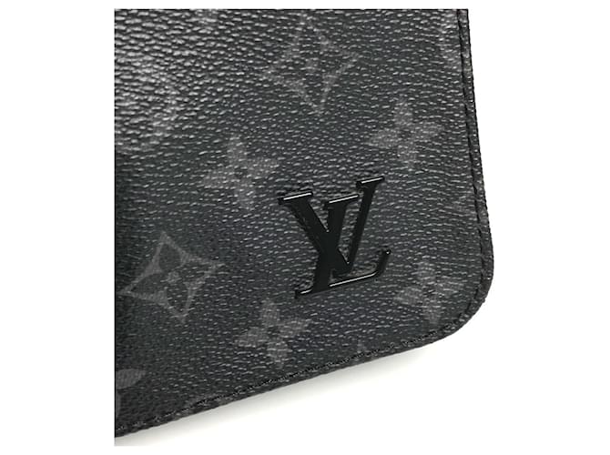Borsa a Spalla District PM in Monogram Eclipse di Louis Vuitton Nero Monogramma - vista 11