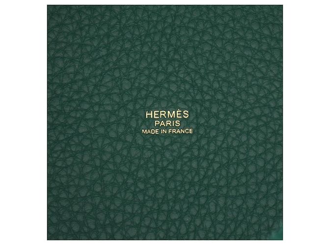 Hermès Picotin Lock 18 in Clemence verde - vista 4
