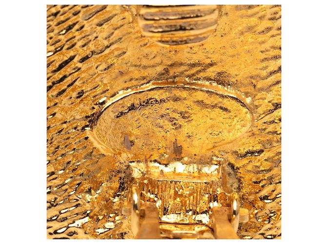 Orecchini a clip rotondi in oro placcato CC 31 Rue Cambon di Chanel D'oro - vista 3