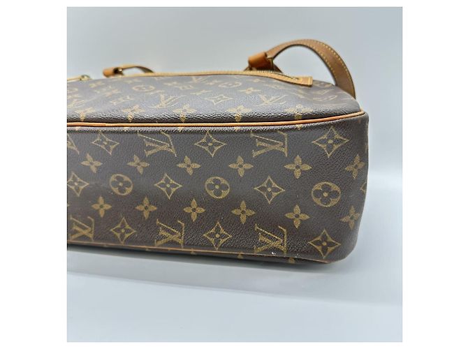Borsa Tote/Spalla Cite GM Louis Vuitton M51181 Marrone Monogramma - vista 5